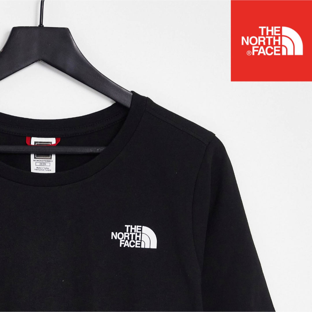 THE NORTH FACE(ザノースフェイス)のノースフェイス レディース 半袖 Tシャツ 大きい ロゴ ブラック 2XL レディースのトップス(Tシャツ(半袖/袖なし))の商品写真