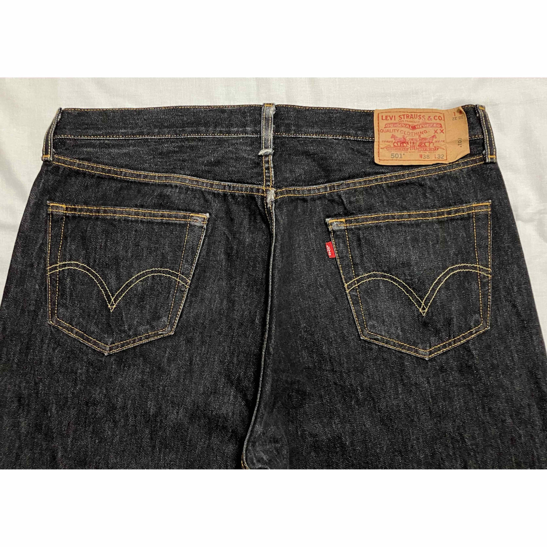 Levi's - vintage ヴィンテージ リーバイス501 ブラック 先染め w38の