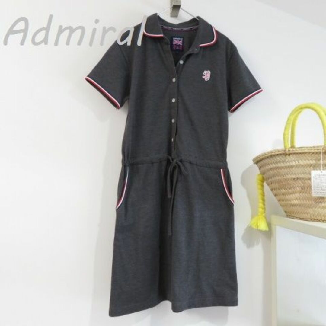 Admiral(アドミラル)の新品 Admiral アドミラル　ポロシャツ　Tシャツ　鹿の子地　GOLF レディースのワンピース(ひざ丈ワンピース)の商品写真