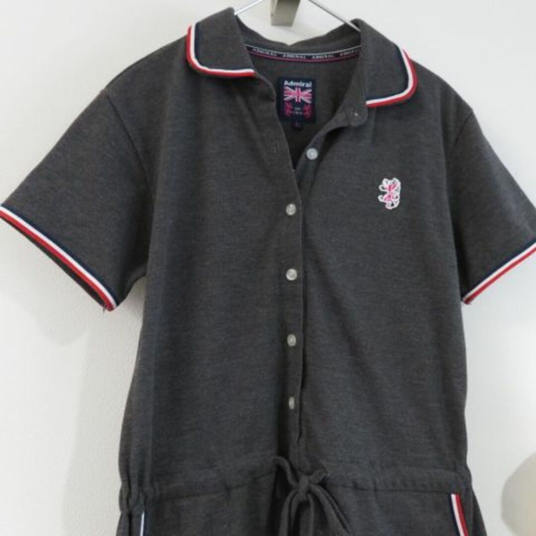 Admiral(アドミラル)の新品 Admiral アドミラル　ポロシャツ　Tシャツ　鹿の子地　GOLF レディースのワンピース(ひざ丈ワンピース)の商品写真