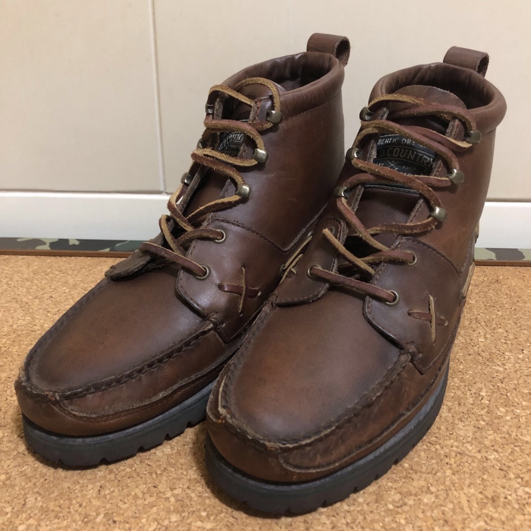 希少 POLO COUNTRY RALPH LAUREN モカシン ブーツ 8E-