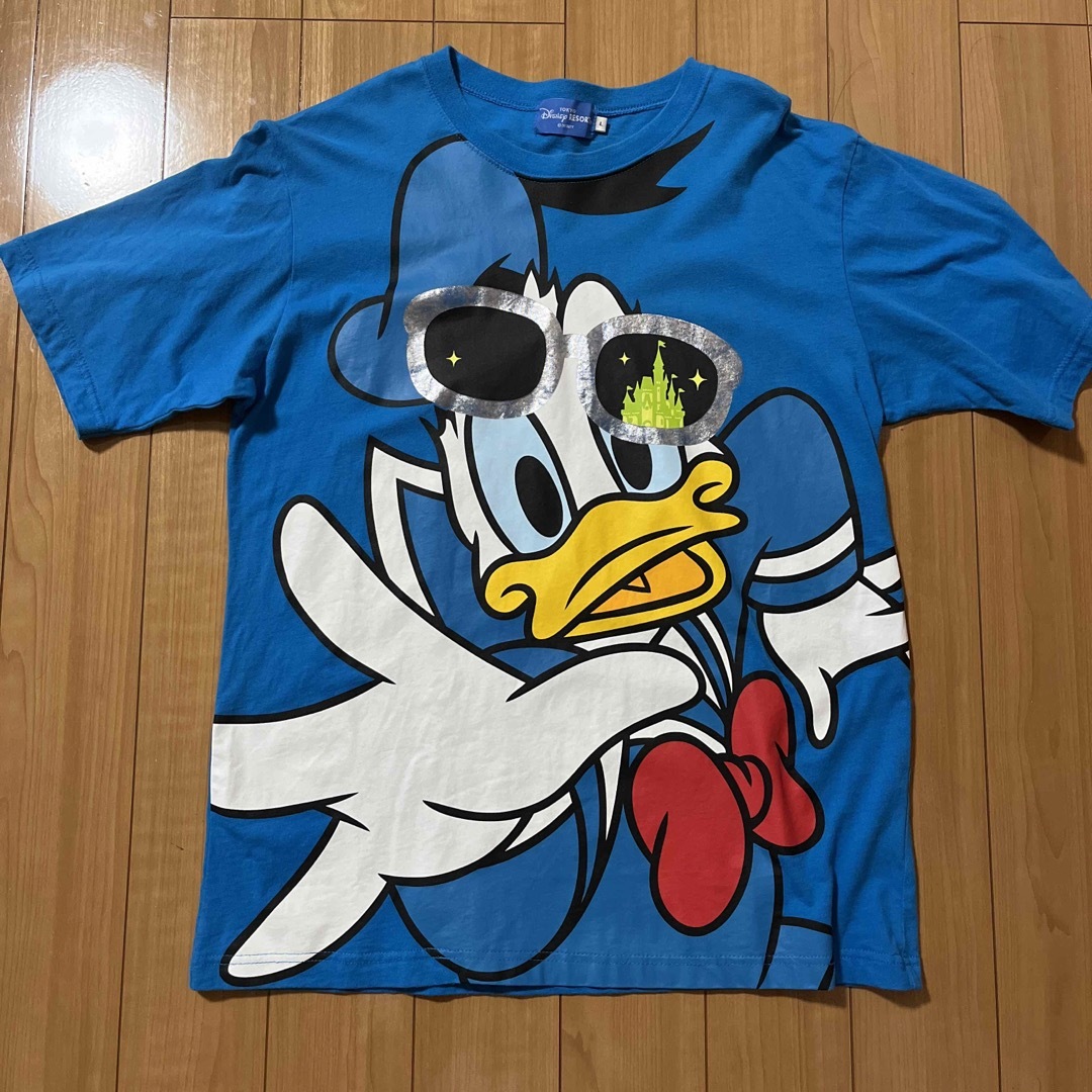 Disney(ディズニー)のドナルドTシャツLサイズ メンズのトップス(Tシャツ/カットソー(半袖/袖なし))の商品写真