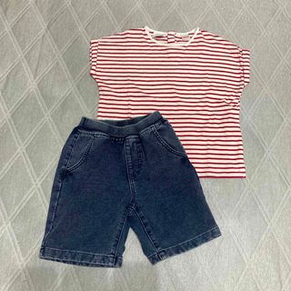 ザラキッズ(ZARA KIDS)のZARA GU 夏服セット 半袖Tシャツ　ハーフパンツ  110(Tシャツ/カットソー)