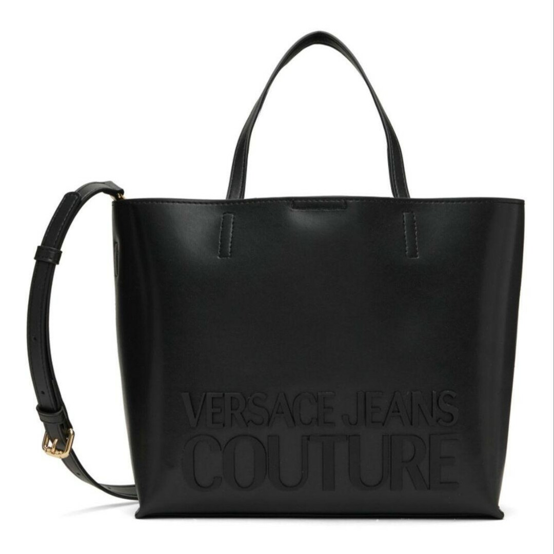 VERSACE JEANS COUTURE トートバッグ ブラック - トートバッグ