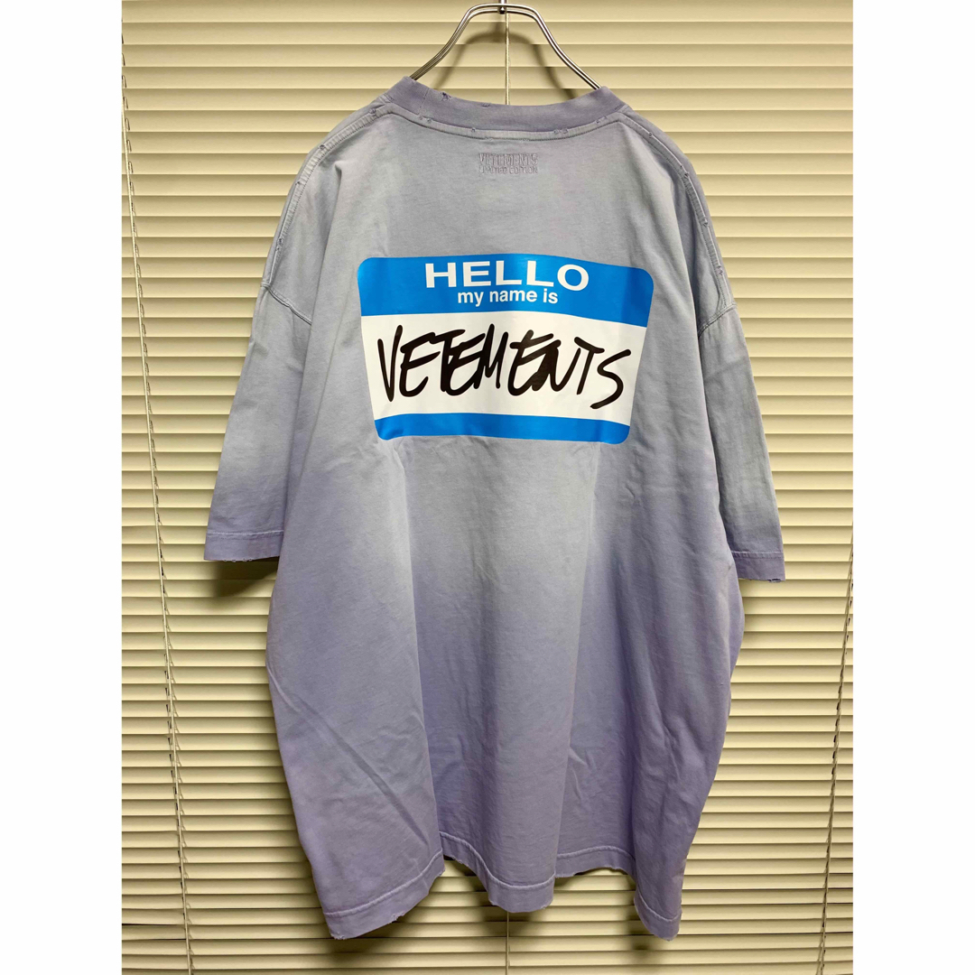 新品《 VETEMENTS 》My Name Is Faded Tee M