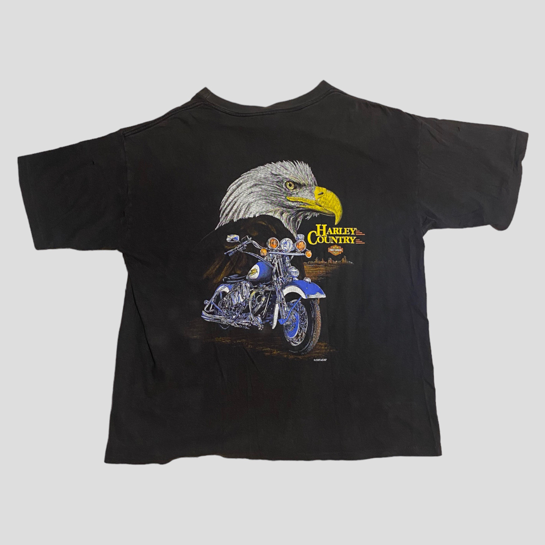 Harley Davidson(ハーレーダビッドソン)の90's ハーレーダビッドソン Harley-Davidson LICENSED メンズのトップス(Tシャツ/カットソー(半袖/袖なし))の商品写真