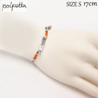 ポルペッタ(Polpetta)の新品 POLPETTA シルバー925 ベルブレスレット オレンジ S(ブレスレット)