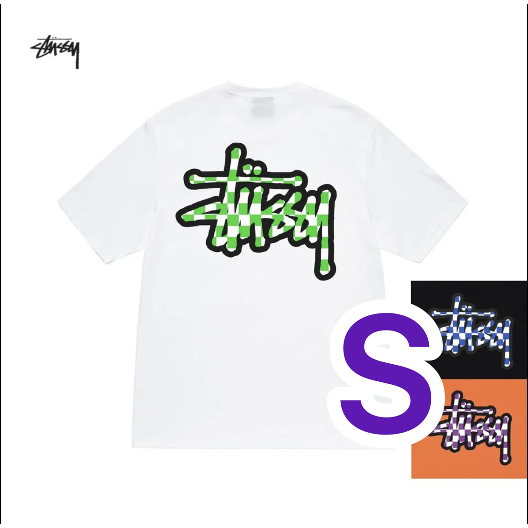 STUSSY - STUSSY CHECKER STOCK TEE ステューシー 半袖の通販 by かん
