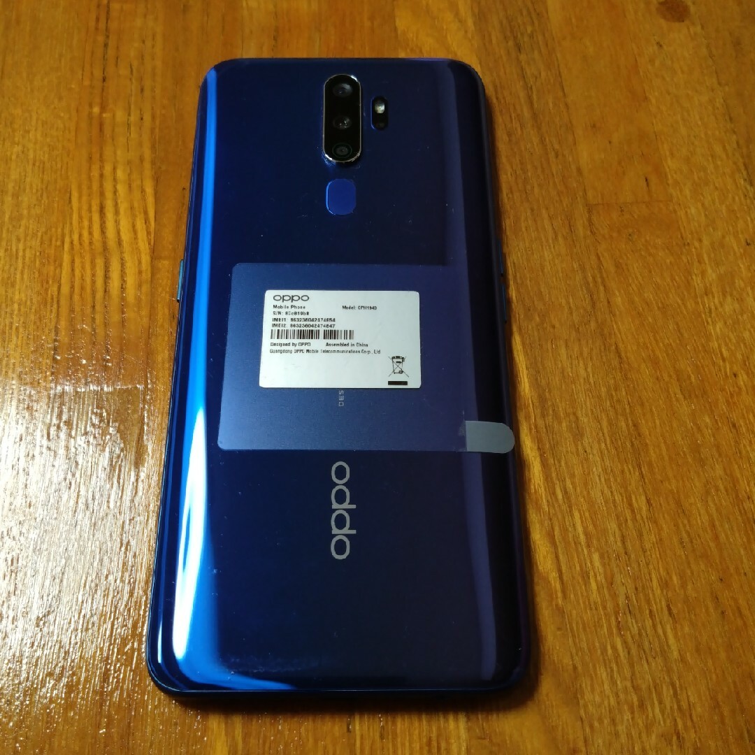 OPPO A5 2020 本体 simフリー   ブルー