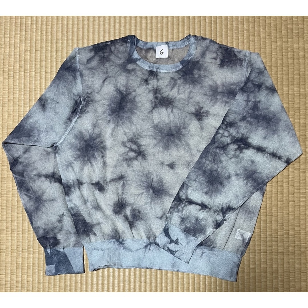 6(ROKU) SUKE TIE DYE MOTIF KNIT PULLOVER