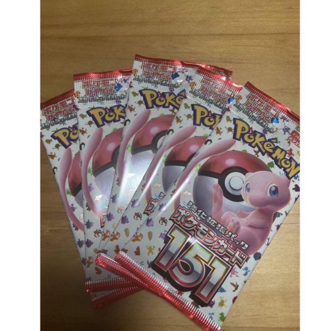 ポケモンカード 151 5パック 新品未開封 エンタメ/ホビーのアニメグッズ(カード)の商品写真