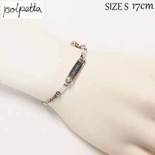 ポルペッタ(Polpetta)の新品 POLPETTA シルバー925 ベルブレスレット ホワイト S(ブレスレット)