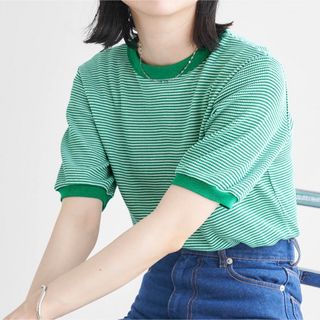 ヘルスニット(Healthknit)のHealthknit / ヘルスニット 別注 ワッフルボーダーリンガーTシャツ(Tシャツ(半袖/袖なし))