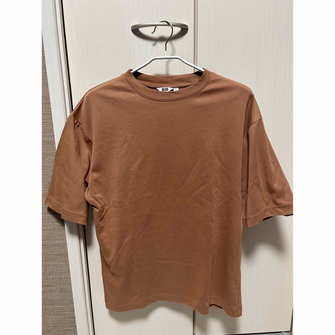 UNIQLO(ユニクロ)のUNIQLO エアリズムコットンオーバーサイズTシャツ（5分袖） メンズのトップス(Tシャツ/カットソー(半袖/袖なし))の商品写真