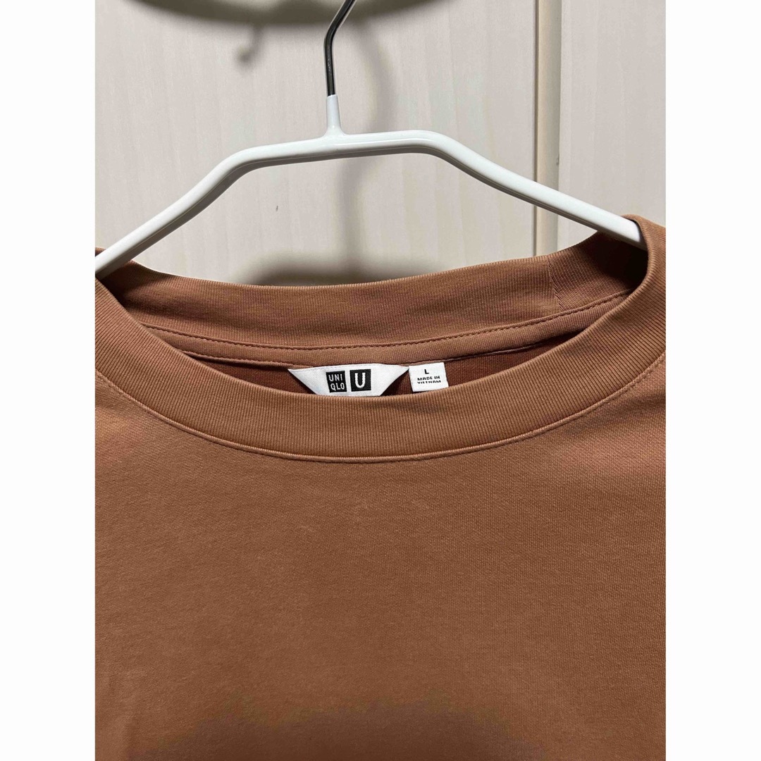 UNIQLO(ユニクロ)のUNIQLO エアリズムコットンオーバーサイズTシャツ（5分袖） メンズのトップス(Tシャツ/カットソー(半袖/袖なし))の商品写真