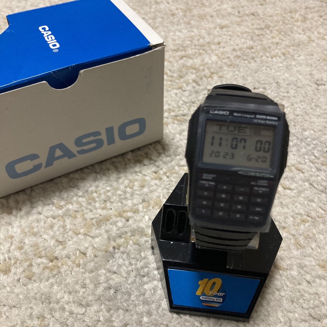 未使用　CASIO カシオ　データバンク　腕時計　DBC-32-1ACB 取説付