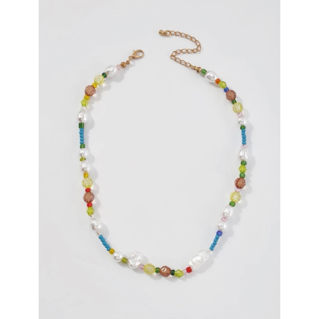 Perl beads necklace✴︎ 約43.5cm レディースのアクセサリー(ネックレス)の商品写真