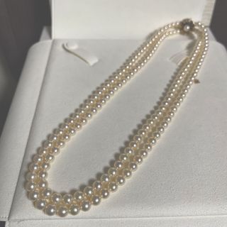 ミキモト(MIKIMOTO)の【ご専用　特価】ミキモト2連パールネックレス6.5-7mm k14(ネックレス)