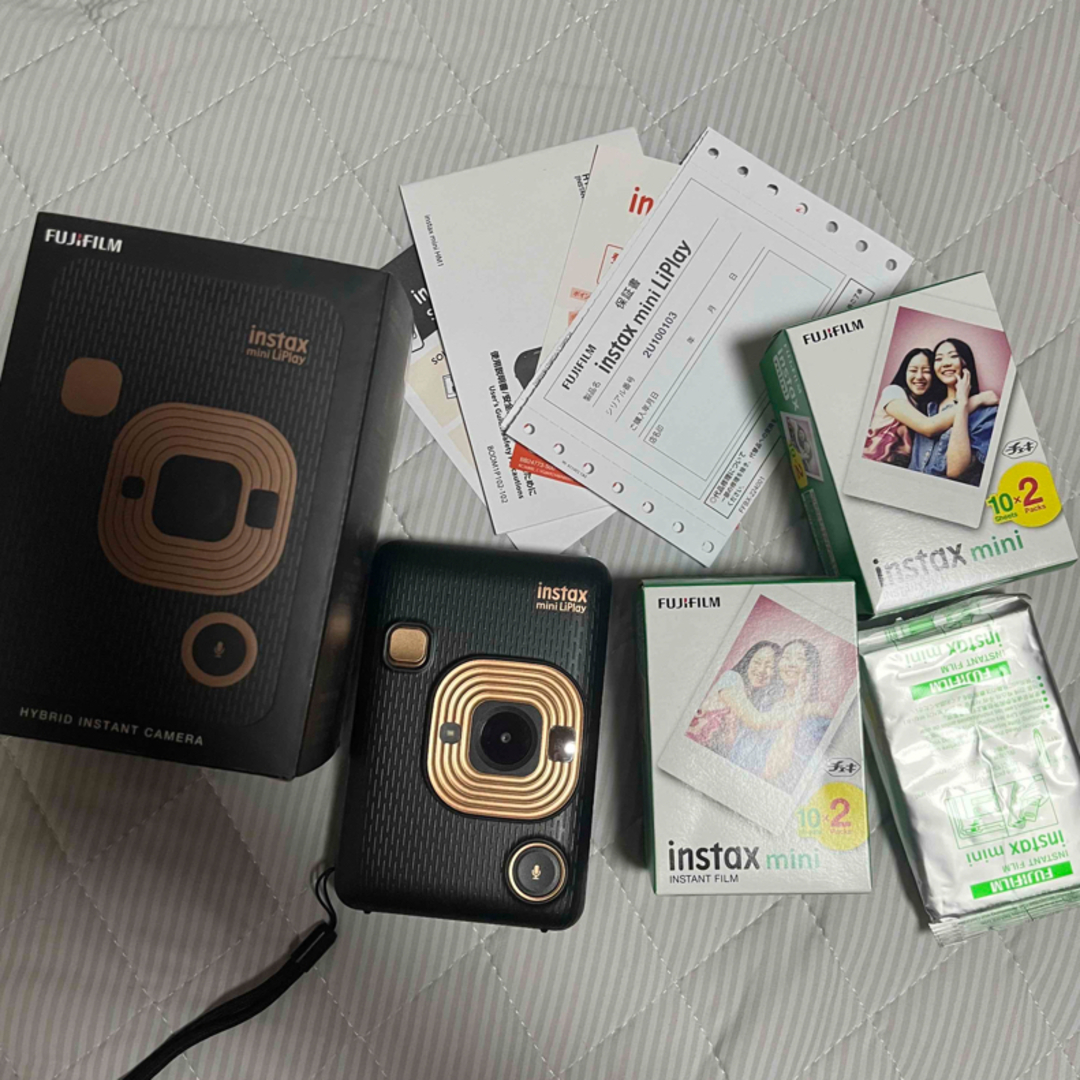 instax mini LiPlay チェキカメラ フィルム付き 付属品完備 - www ...