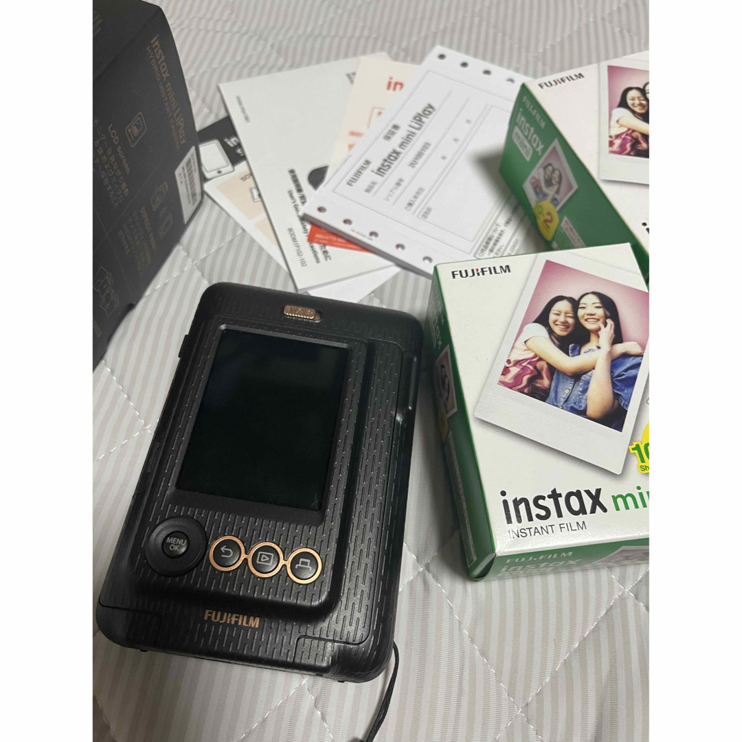 富士フイルム - instax mini LiPlay チェキカメラ フィルム付き 付属品