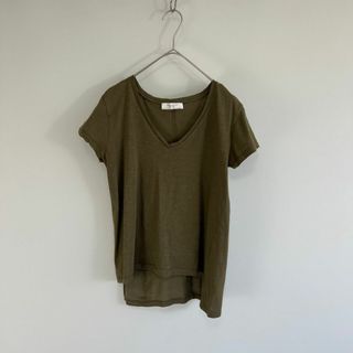 ザラ(ZARA)のザラ 半袖 Tシャツ Vネック オーガニック コットン 無地(Tシャツ(半袖/袖なし))