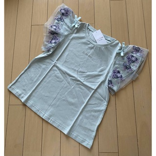 エニィファム(anyFAM)のエニィファム 袖レース半袖Tシャツ 130(Tシャツ/カットソー)
