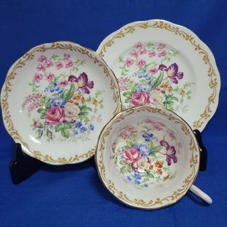 ロイヤルアルバート(ROYAL ALBERT)のロイヤルアルバート 1930年代 ノーズゲイ Nosegay トリオ バラブーケ(食器)