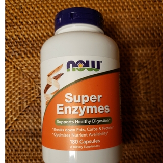 ナウフーズ(Now Foods)のnow Super Enzymes180粒アイハーブ　消化酵素　未開封(その他)