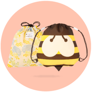 [美品]くるりんサック ～ミツバチ～(リュックサック)