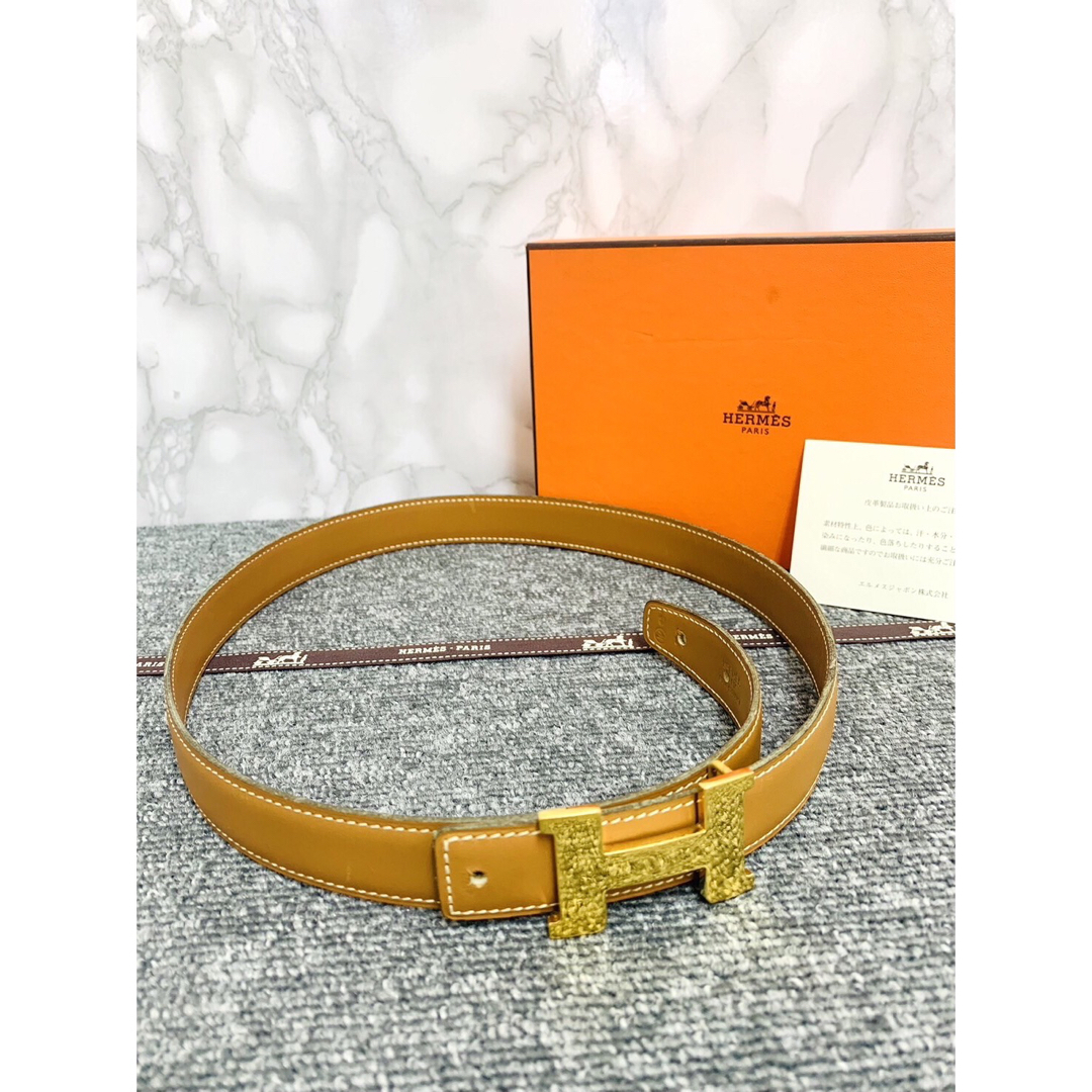 Hermes(エルメス)の✴︎美品　HERMES エルメス コンスタンス ボックスカーフ レザーベルト レディースのファッション小物(ベルト)の商品写真