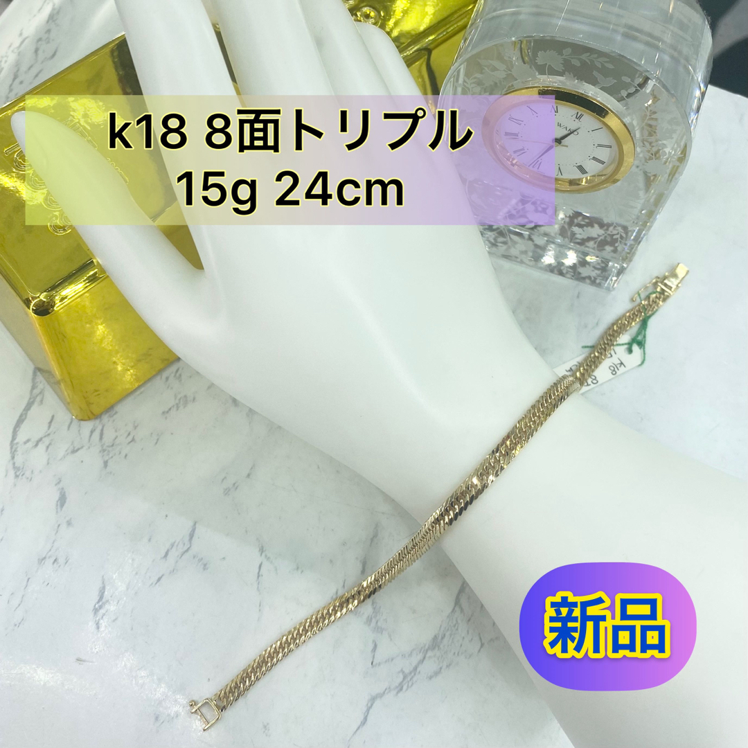 新品)K18 8面トリプル 15g 24cm[185］の通販 by ジュエリーR｜ラクマ