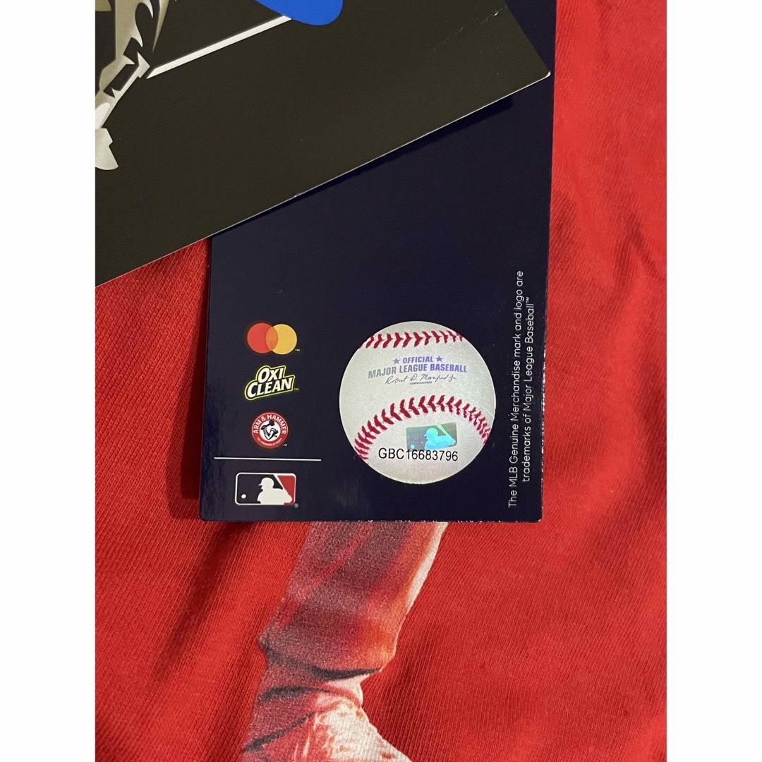 MLB(メジャーリーグベースボール)の大谷翔平 メジャー通算100号ホームラン達成記念Tシャツ Lサイズ スポーツ/アウトドアの野球(記念品/関連グッズ)の商品写真