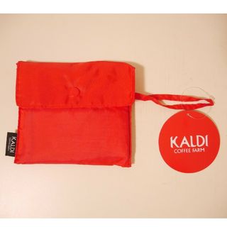 カルディ(KALDI)の新品　KALDI　カルディ　エコバッグ　レッド　赤　ポイント消化　クーポン利用(エコバッグ)