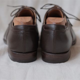 美品HERMESエルメス ステッチドプレーントゥオックスブラウン35