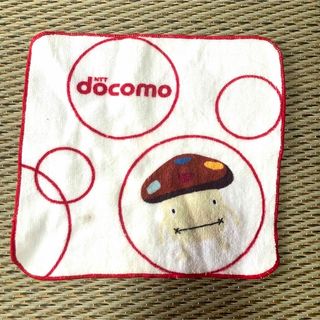 エヌティティドコモ(NTTdocomo)の☆ミニハンカチタオル 2枚セット docomo ドコモダケ ボーダー ストライプ(ハンカチ)