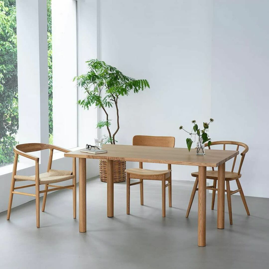 無印良品 木製テーブル脚 高さ72cm用 オーク材 82586176 4本組