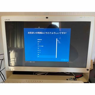 ソニー(SONY)のSONY  VPCJ22AJ デスクトップパソコン　ジャンク扱い(デスクトップ型PC)