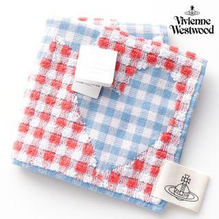 ヴィヴィアンウエストウッド(Vivienne Westwood)の⭐新品タグ付き ヴィヴィアンウエストウッド タオルハンカチ【ハート柄】レッド⭐(ハンカチ)