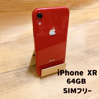 アイフォーン(iPhone)のiPhone XR SIMフリー Apple レッド(スマートフォン本体)