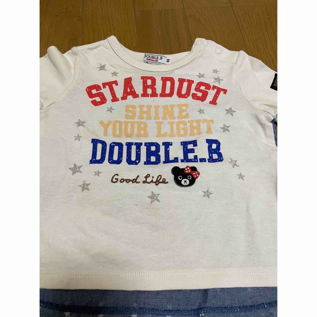 DOUBLE.B(ダブルビー)のダブルB  Tシャツ&スパッツ／レギンス キッズ/ベビー/マタニティのベビー服(~85cm)(Ｔシャツ)の商品写真