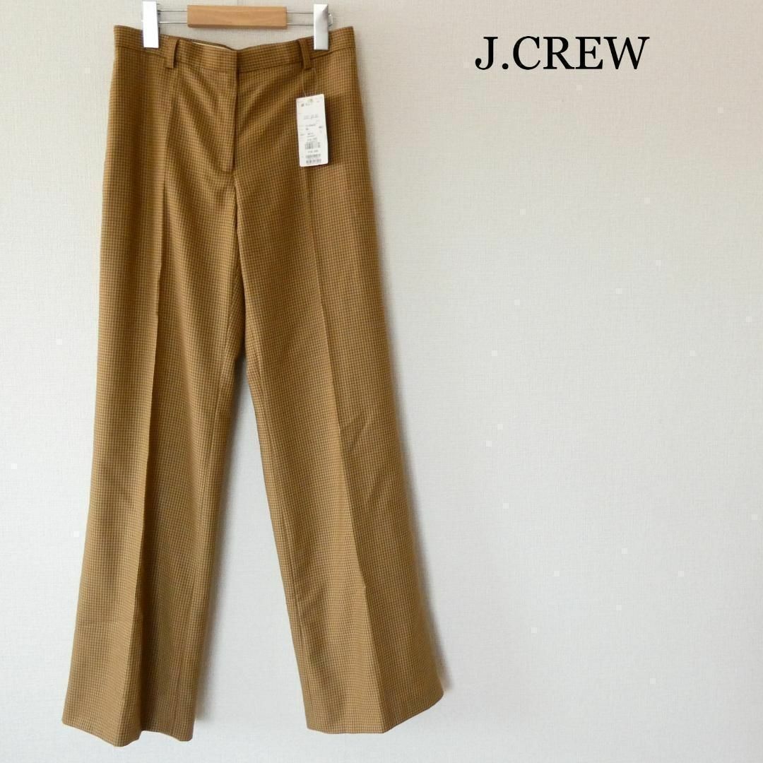 J.Crew(ジェイクルー)の未使用 ジェイクルー ギンガムチェック ストレート パンツ サイズ2 レディースのパンツ(カジュアルパンツ)の商品写真