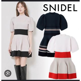 スナイデル(SNIDEL)のスナイデル　ホールガーメント　ワンピース(ひざ丈ワンピース)