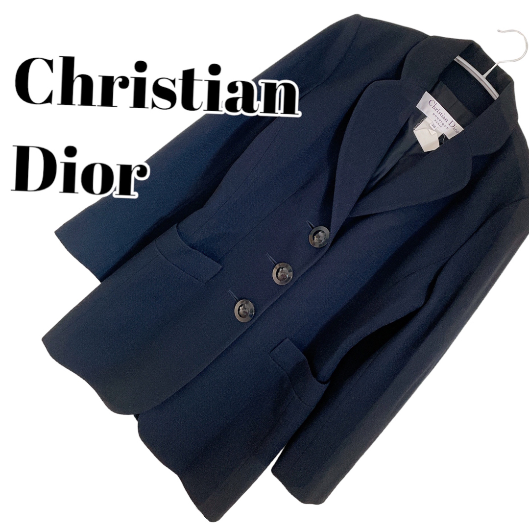 【Christian Dior 】テーラードジャケット ブラック S M