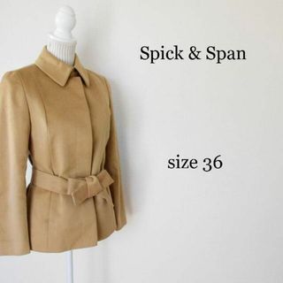 スピックアンドスパン(Spick & Span)のスピックアンドスパン アンゴラ×カシミヤ ショート ステンカラーコート(テーラードジャケット)