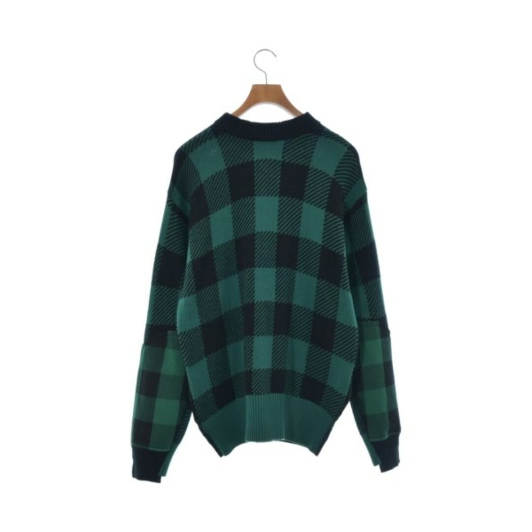 sacai - sacai サカイ ニット・セーター 2(M位) 緑x黒(チェック