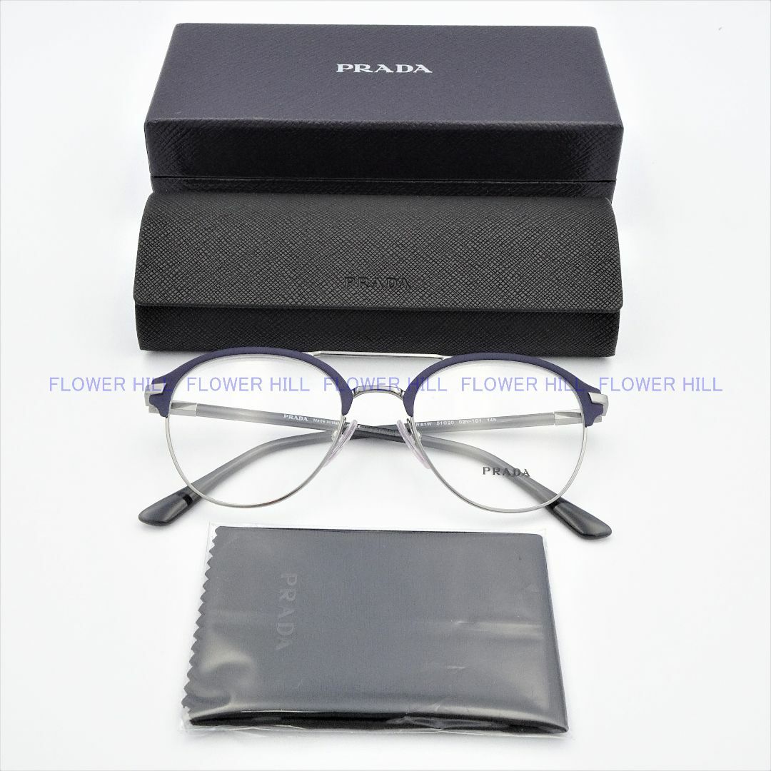 プラダ PRADA VPR61W 02N メガネ セルメタル マットネイビー-