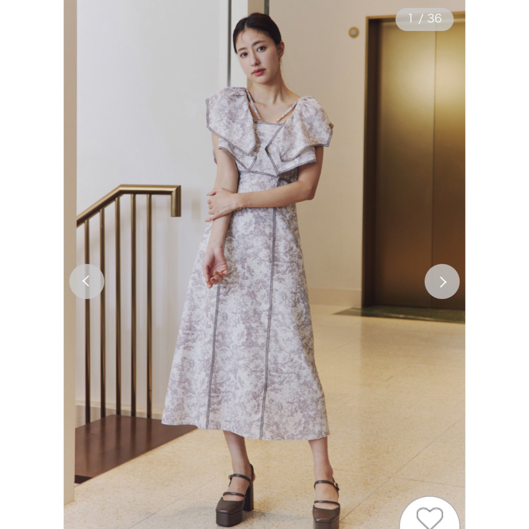snidel❁⃘*.正規品 新品タグ付き❁⃘*.ラッフルカラーワンピース BLK