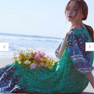 グレースコンチネンタル(GRACE CONTINENTAL)のきみきみ様専用💐グレースコンチネンタルエスニックプリントロングワンピース(ロングワンピース/マキシワンピース)