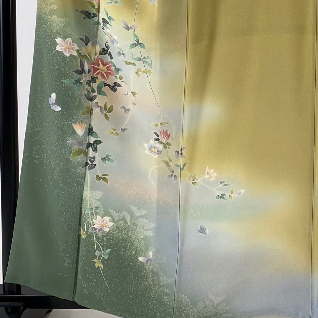 訪問着 美品 秀品 身丈159.5cm 裄丈63.5cm 正絹 【中古】