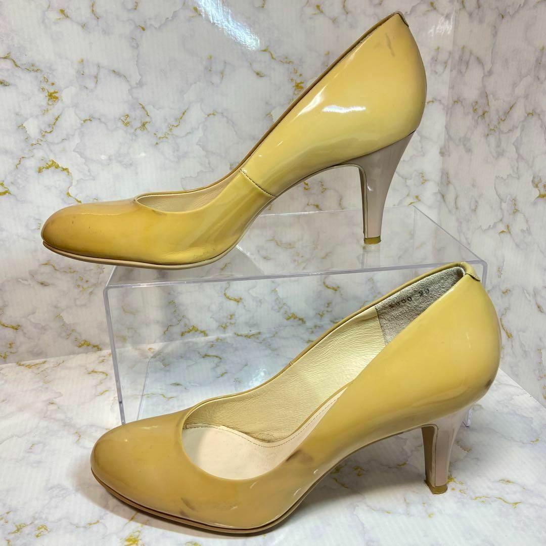 エナメル パンプス 23センチ ベージュ 即購入⭕️ | bullmastiffcreek.com